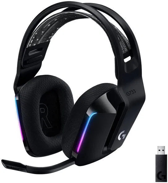 Logitech G733 LIGHTSPEED Wireless RGB Gaming Headset – Black