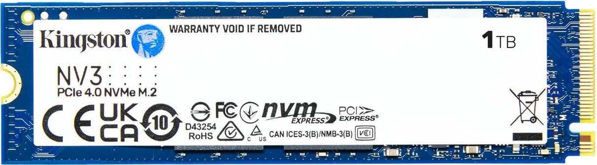 Kingston NV3 1TB M.2 PCIe 4.0 NVMe SSD